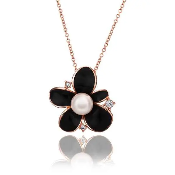 18K Real Gold Plated Necklace Women Irregular Flower Set Bead Choker Jewelry European Style 77 1