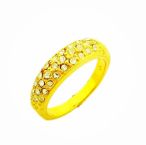 18K Real Gold Plated Rings For Men More Litter Crystal Anel De Ouro Charms Yhdr 24 1