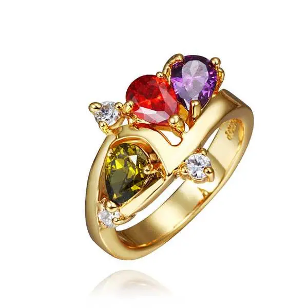 18K Real Gold Plated Rings For Men Violetta Red Se Men Ring Gift For Her152 1