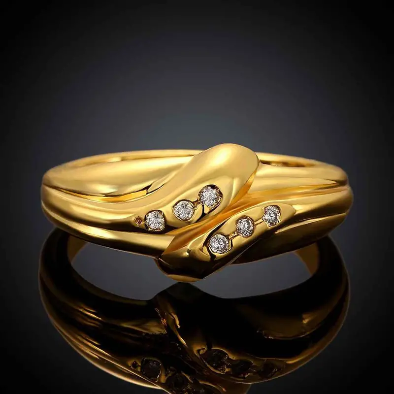 18K Real Gold Plated Rings Sausage Anillos Bear Jewelry Skgr 55 1