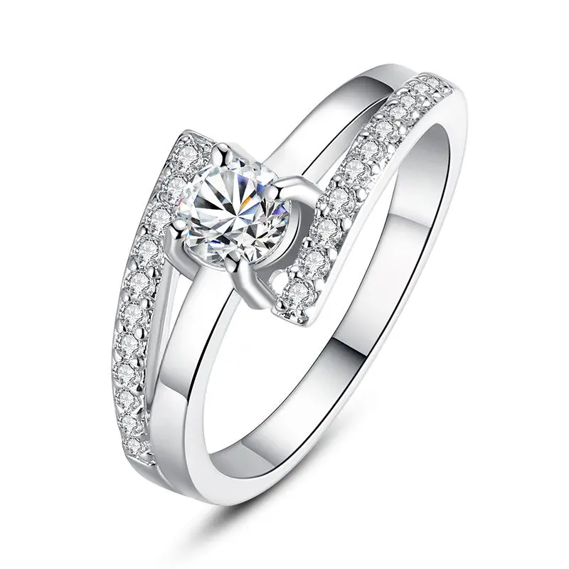 18K Ring With Aaa Cubic Zircon For Anniversary 1