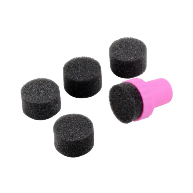 1Pack 5Pcs Nail Art Sponge Stamp Stamping Polish Template Transfer Diy Design Kit Deco 1