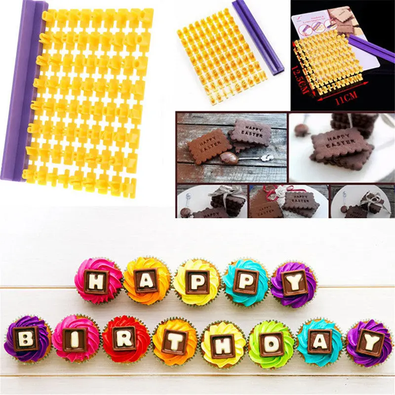 1Set Diy English Alphabet Cake Mold Fondant Cake Molds Soap Chocolate Mold For Kitchen Baking Cake Tools 86047 1