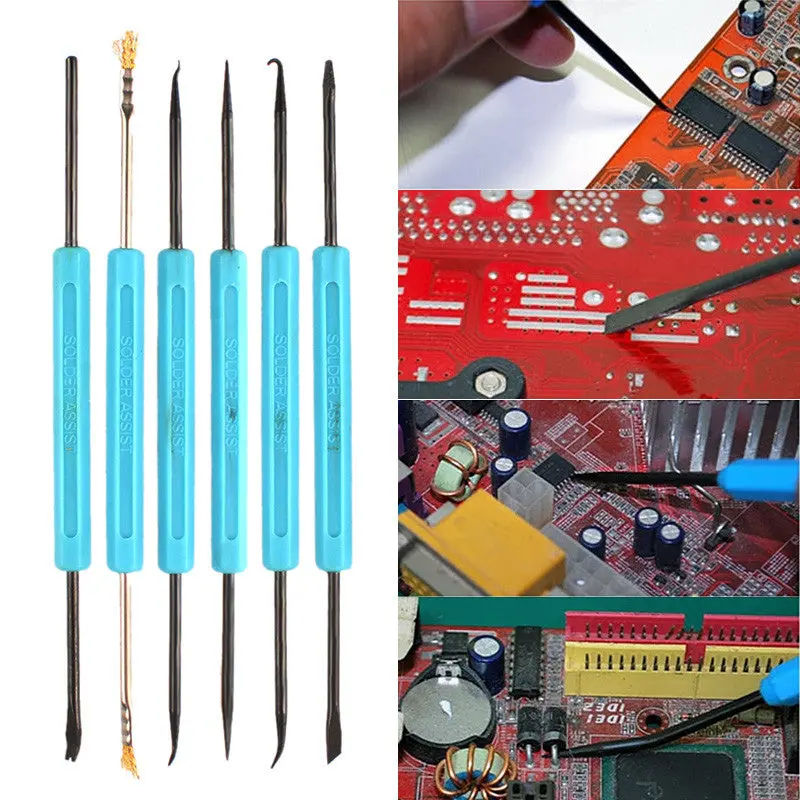 1Set Sa-10 6 Welding Auxiliary Tool Welding Assistant Solder Assist Brush Fork Awl Scratch Hook 87494 1