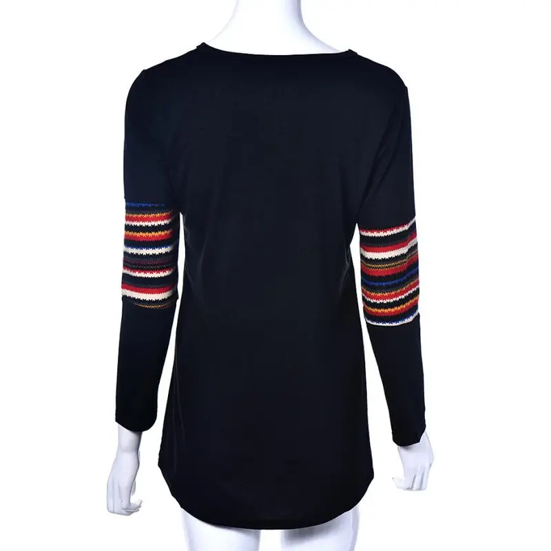 2 Colors Customized Smart Womens Long Sleeve Loose Shirt Blouse Tops 7