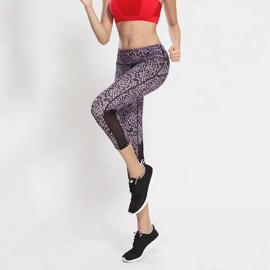 2 Colorslady High Waist Pants Elastic Waist Band Quick Drying Capri Pants 1