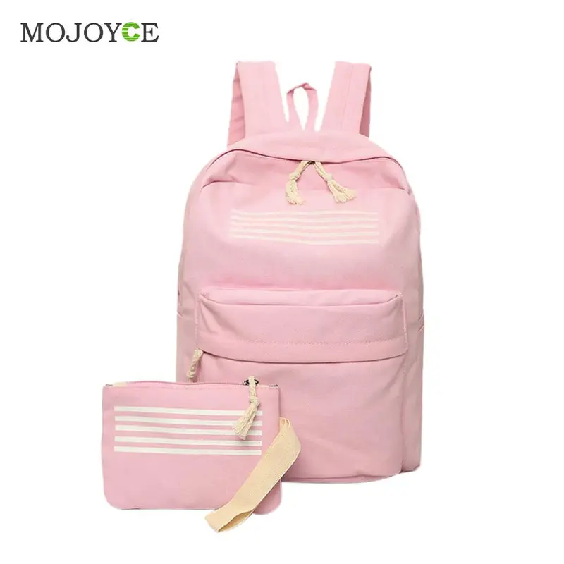 2 Pcs Canvas Backpacks School Bags For Teenagers Backpacks For Teenage Girls Mochila Backpack Women Mochila Feminina 1