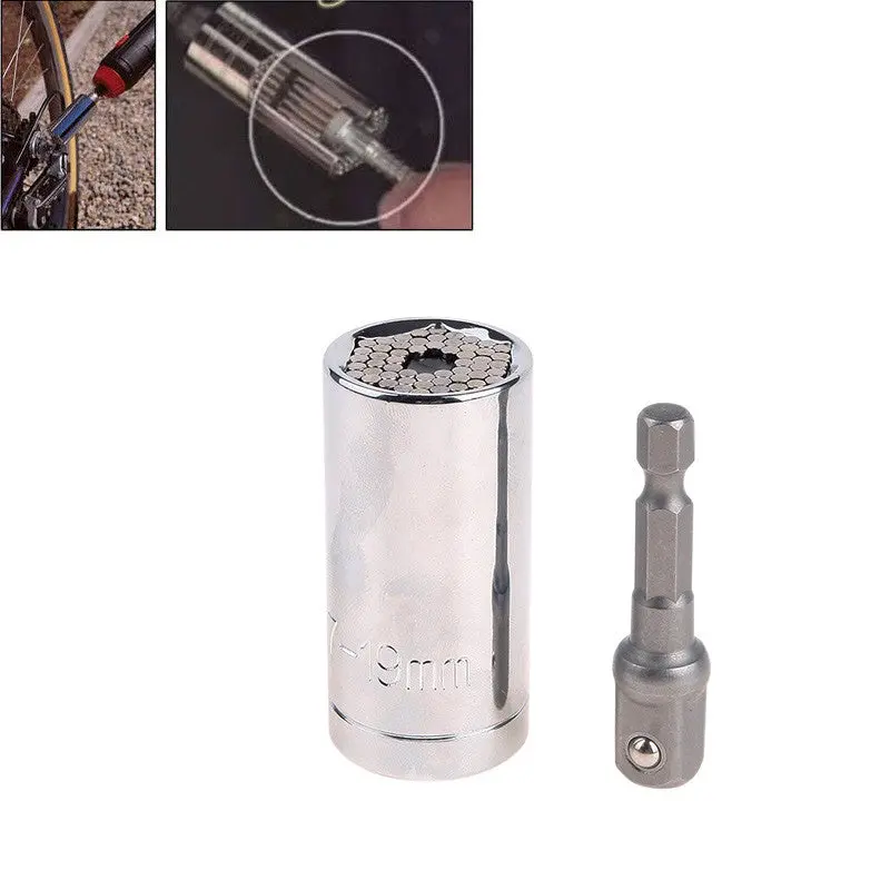2 Pcs Gator Grip Universal Socket Multi-Function A Hand Tool Set Repair Kit Screwdriver Wrench Adapter 71963 1
