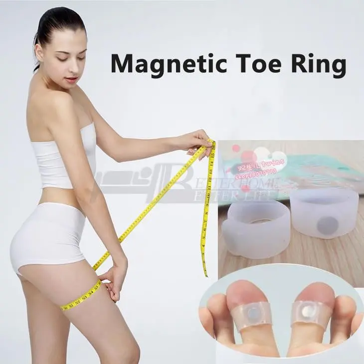 2 Pcs Pair Slimming Health Silicon Magnetic Foot Massager Massge Relax Toe Ring For Weight Loss Relaxation Care Tools 1