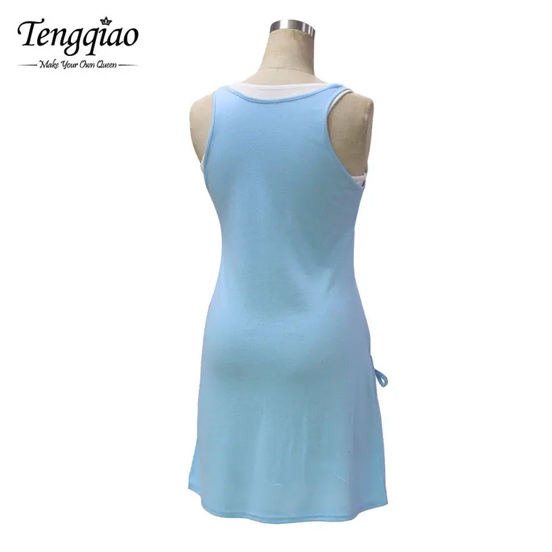 2 Piece Casual Dress Black Sundress Short Mini Dress Spaghetti Strap Sleeveless Dress Two Piece 10