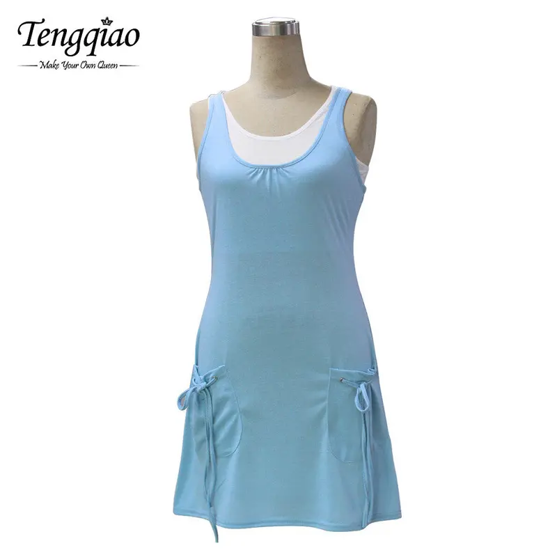 2 Piece Casual Dress Black Sundress Short Mini Dress Spaghetti Strap Sleeveless Dress Two Piece 9