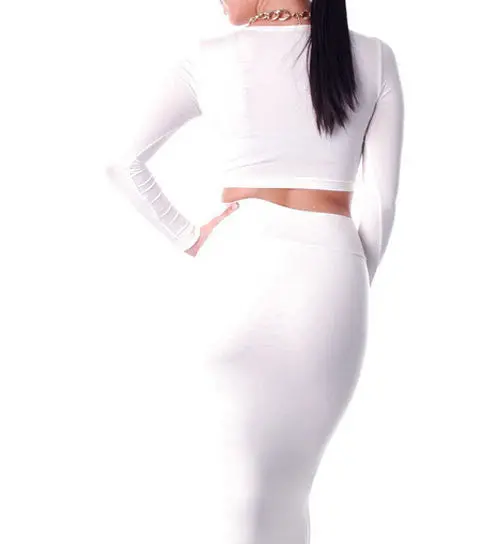 2 Piece Women Long Sleeve Dress Women Clothing Vestidos Casaul Sexy Club Midi Bage Bodycon Party Dresses 2