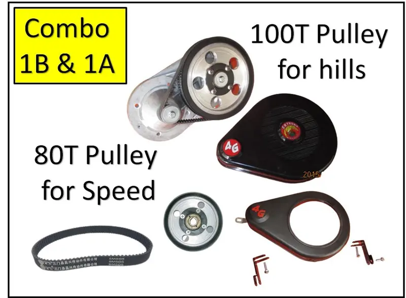 2 Pulley Combo Original 4G Transmission With Included 80T & 100T Pulleys 1