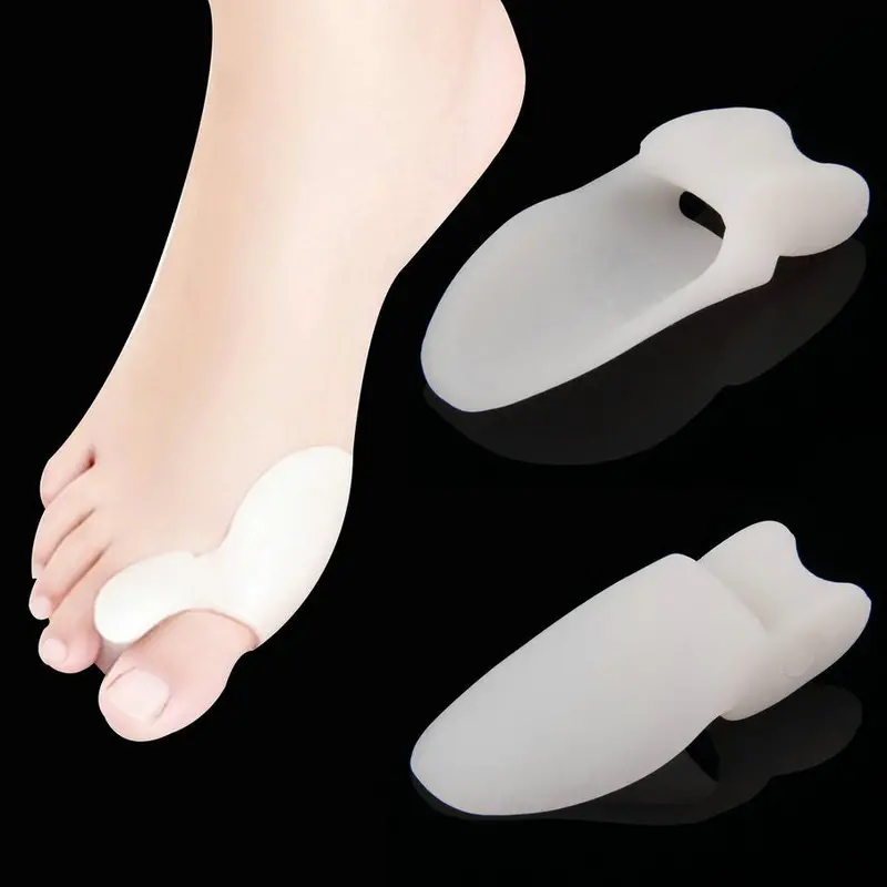 2 X Reusable Gel Toe Ortics Separators Stretchers Bunion Pain Relief 1