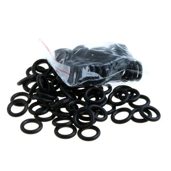 200 Pcs Rubber Bs Damping O Rings Black For Tattoo Machine Gun Supplies 1