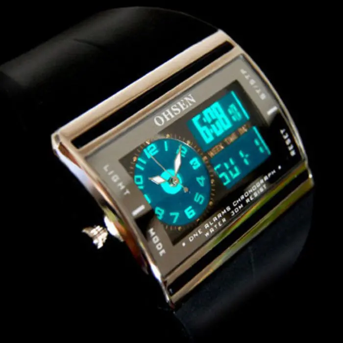 204 Full Steel Led Watch Digital Men Sport Watches Men Military Watches Metal Led Wristwatch Men Teast 1