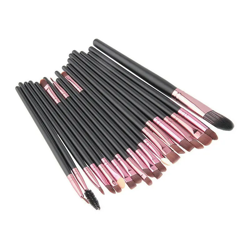 20Pcs Bamboo Makeup Powder Brush Set Daily Makeup Tool Set Makeup Brushes 2