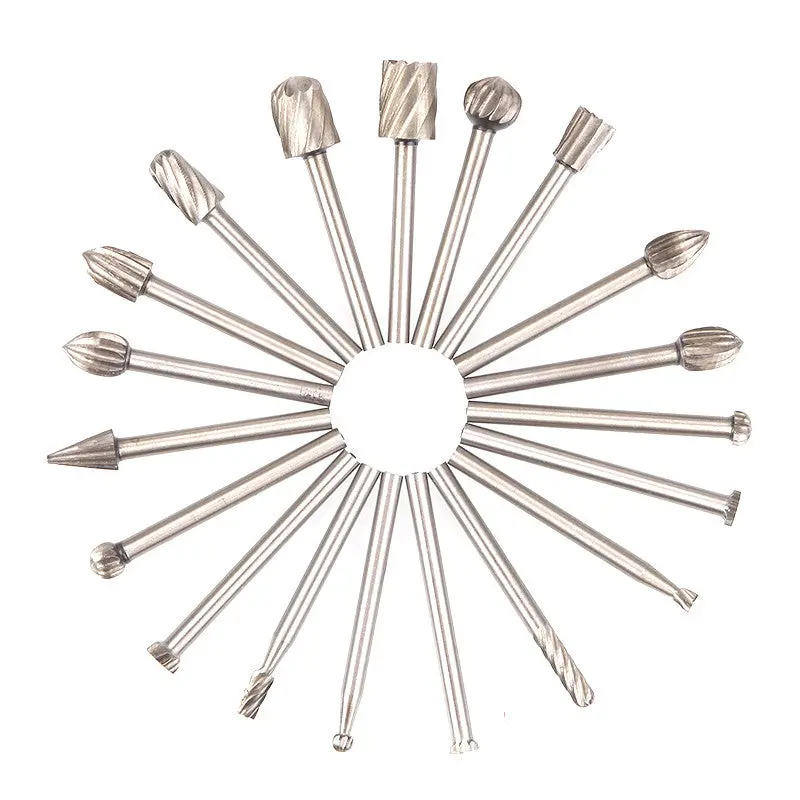 20Pcs Carbide Cutter Rotary Burr Set Engraving Bit Rotary File Bur Burr Grinding Shank 3Mm For Dremel Rotary Tools 85632 1