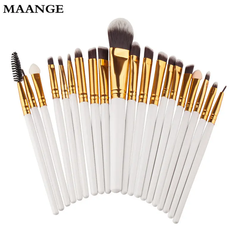 20Pcs Maange Professional Makeup Brushes Powder Foundation Rose Gold Brush Eyeshadow Ovale Makeup Brush Maquiagem Cosmetics 1