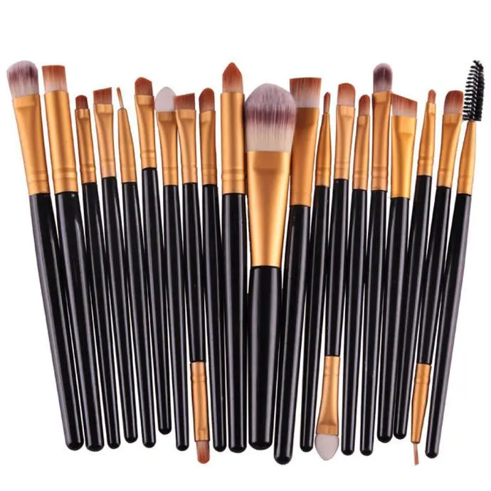 20Pcs Makeup Brushes Pro Powder Blush Foundation Eyeshadow Eyeliner Lip Cosmetic Brush Kit Beauty Tools Make-Up Toiletry Kit 1