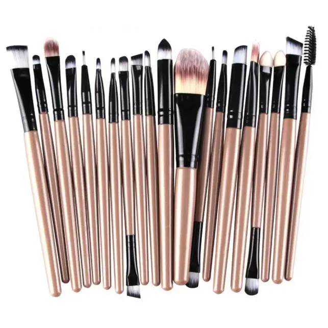 20Pcs Makeup Brushes Pro Powder Blush Foundation Eyeshadow Eyeliner Lip Cosmetic Brush Kit Beauty Tools Make-Up Toiletry Kit 6