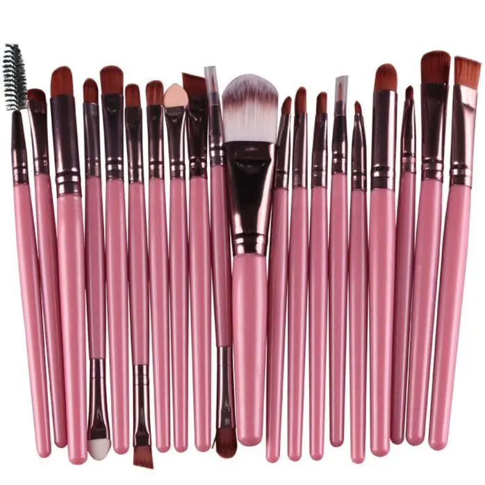 20Pcs Makeup Brushes Pro Powder Blush Foundation Eyeshadow Eyeliner Lip Cosmetic Brush Kit Beauty Tools Make-Up Toiletry Kit 7