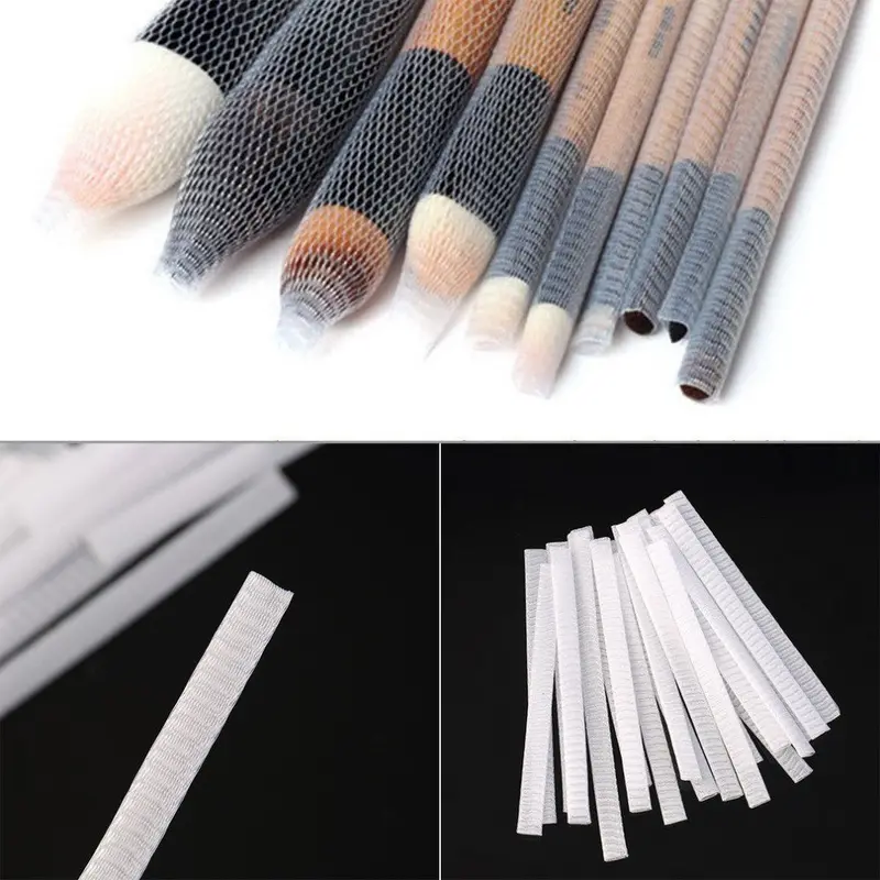 20Pcs Makeup Cosmetic Beauty Brush Pen Guards Sheath Mesh Netting Protector Cover 1