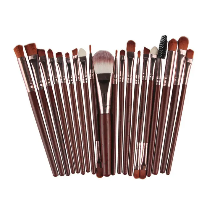 20Pcs Pro Make Up Brush Tools Eyeshadow Blending Make-Up Toiletry Kit Make Up Brush Concealer Cosmetic Eyeliner Lip Brushes 2