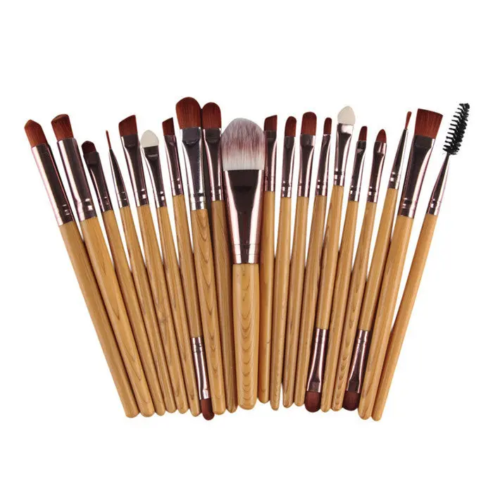 20Pcs Pro Make Up Brush Tools Eyeshadow Blending Make-Up Toiletry Kit Make Up Brush Concealer Cosmetic Eyeliner Lip Brushes 3