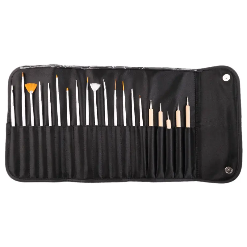 20Pcsset Nail Art Tool Design Uv Gel Salon Painting Drawing Penquality 1