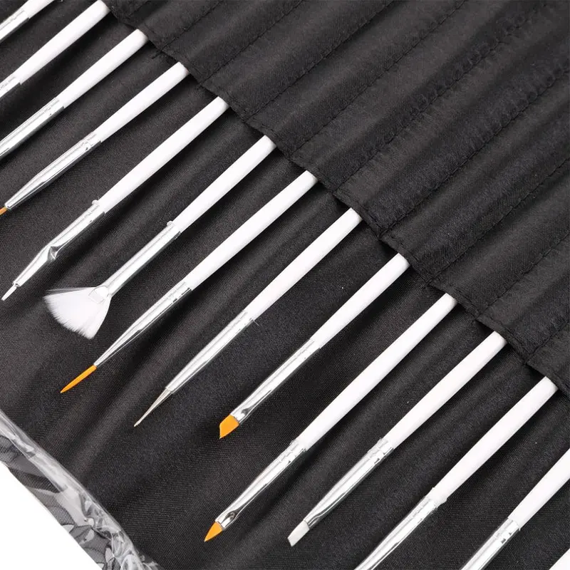 20Pcsset Nail Art Tool Design Uv Gel Salon Painting Drawing Penquality 2
