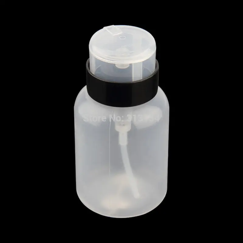210Ml Wash Remover Cleanser Bottle Pump Dispenser Nail Art Polish Remover Cleaner Acetone Bottle 1