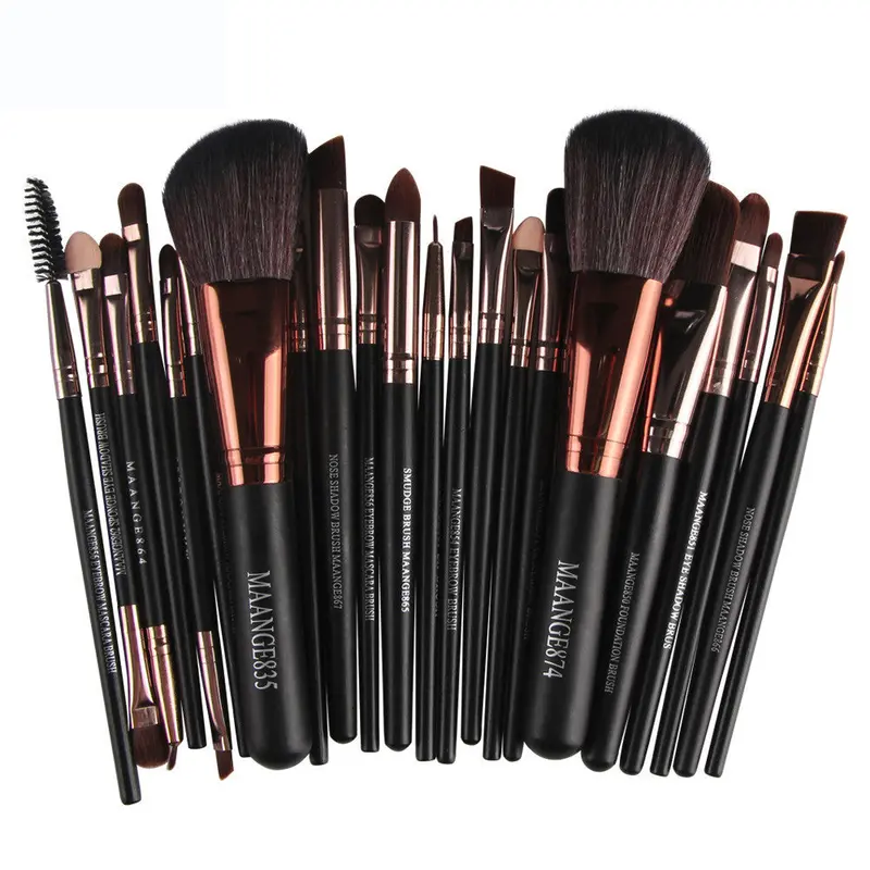 22Pcs Maange Eyeshadow Blending Makeup Brushes Cosmetic Powder Foundation Eyeshadading Eyebrow Lip Brush Blusher Brushes 1