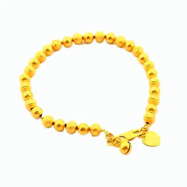 24K Gold Plated Bracelet 6Mm Yellow Gold Golden Bracelet Bangle Men&Women Wedding Gift Yhdh 47 1