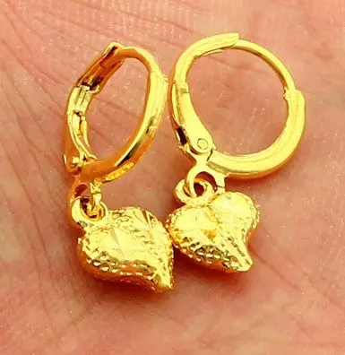 24K Gold Plated Earring Love Stud Pendientes Bear Bijoux Femme Yhde 11 1