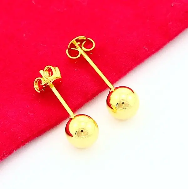 24K Gold Plated Earring Yellow Gold Golden Earring Women Wedding Gift Yhde 12 1