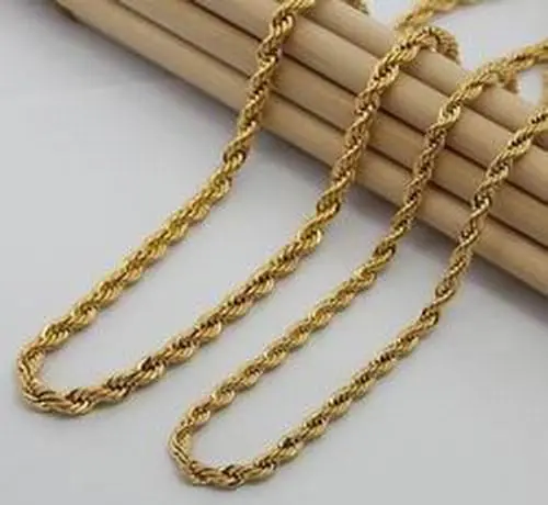 24K Gold Plated Mens Jewelry Sets Yellow Gold Golden Necklace Bracelet Yhds 13 1