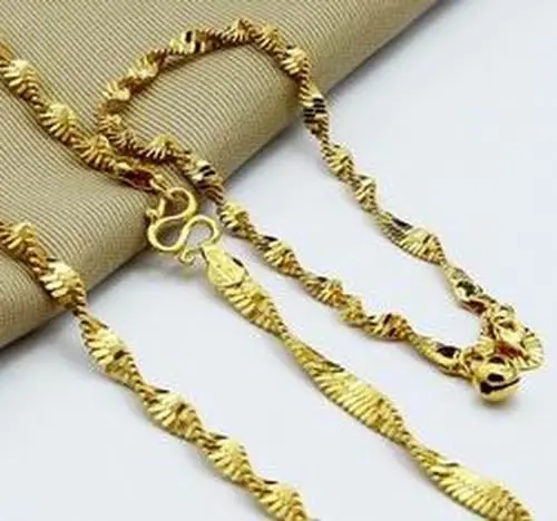 24K Gold Plated Mens Jewelry Sets Yellow Gold Golden Necklace Bracelet Yhds 19 1