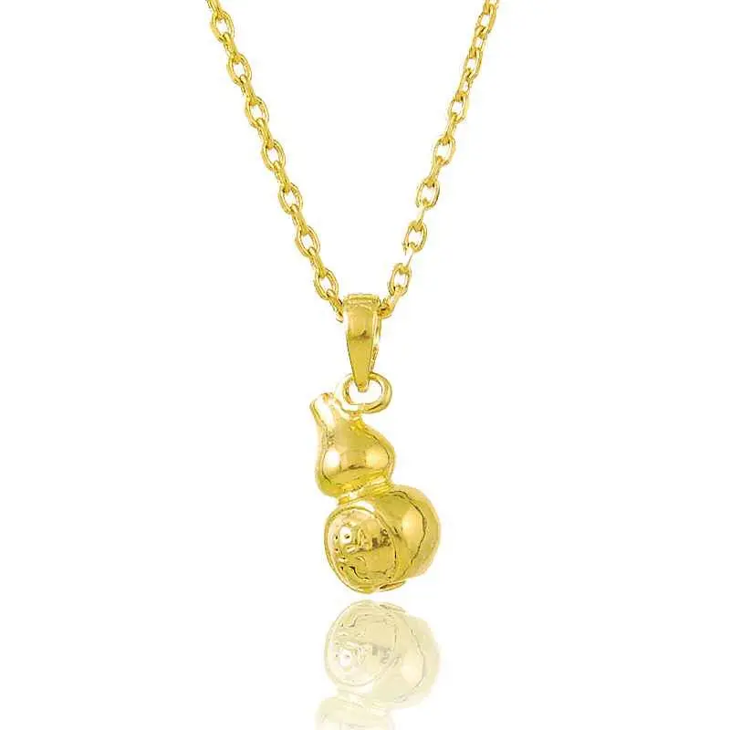 24K Gold Plated Necklaces Peach Collier Femme Charms274 2