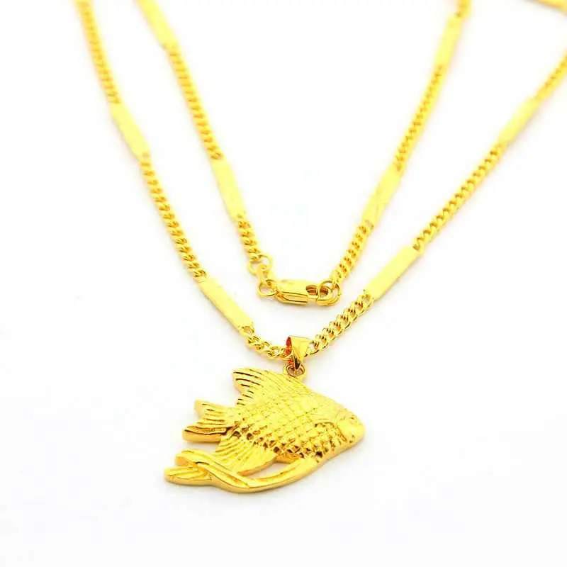 24K Gold Plated Pendant Necklace Hello Kitty Collier Hand Madeball267 4