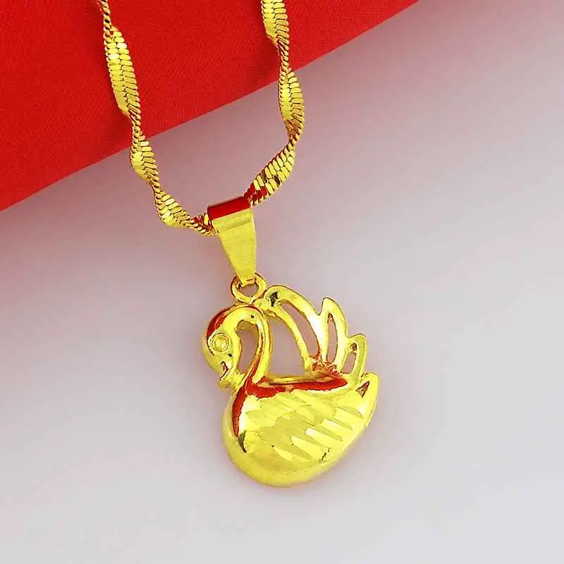 24K Gold Plated Pendant Necklace Hello Kitty Collier Hand Madeball267 7
