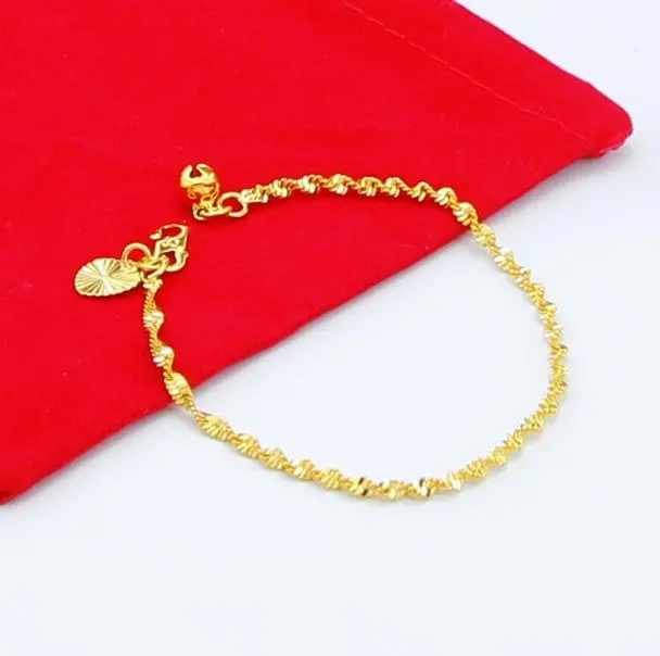 24K Gp Gold Plated Mens Jewelry Bracelet Yellow Gold Golden Bracelet Bangle Yhdh 26 1