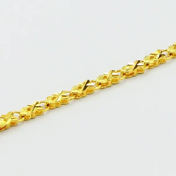 24K Gp Gold Plated Mens Jewelry Bracelet Yellow Gold Golden Bracelet Bangle Yhdh 37 1