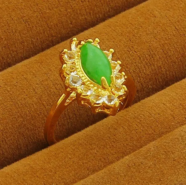 24K Gp Gold Plated Mens&Women Jewelry Ring Yellow Gold Golden Finger Ring Yhdr 21 1