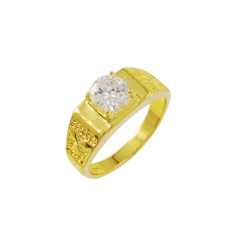 24K Gp Gold Plated Mens&Women Jewelry Ring Yellow Gold Golden Finger Ring Yhdr 23 1
