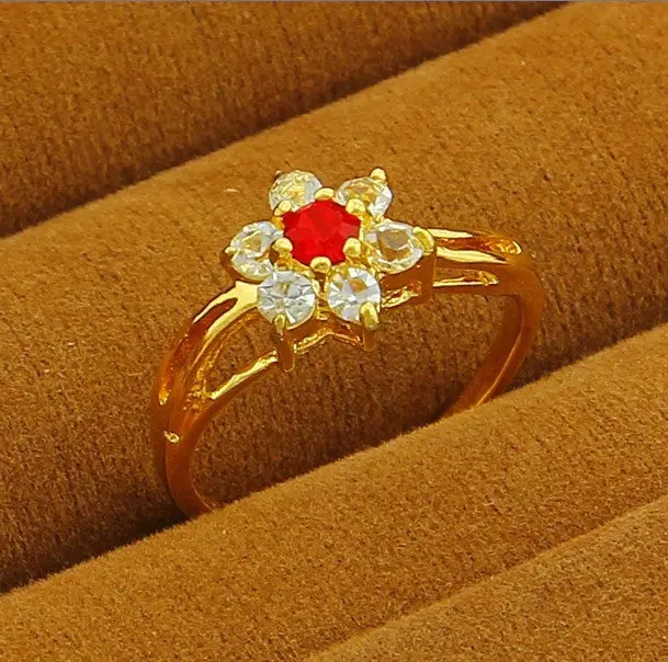 24K Gp Gold Plated Mens&Women Jewelry Ring Yellow Gold Golden Finger Ring Yhdr 31 4