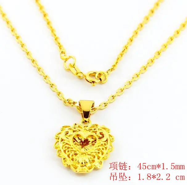 24K Gp Gold Plated Necklace Mens & Women Yellow Gold Golden Jewelry Necklace Yhdn 29 1