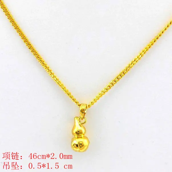 24K Gp Gold Plated Necklace Mens & Women Yellow Gold Golden Jewelry Necklace Yhdn 46 1