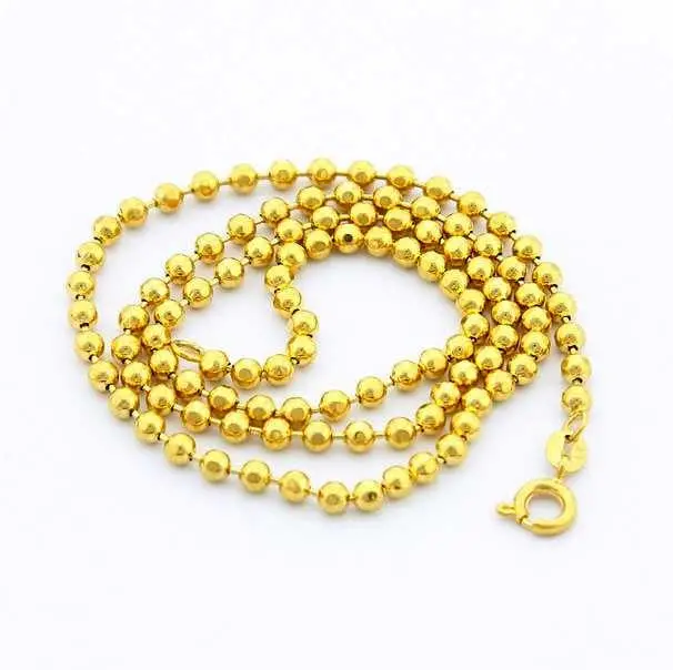 24K Gp Gold Plated Necklace Mens & Women Yellow Gold Golden Jewelry Necklace Yhdn 55 1