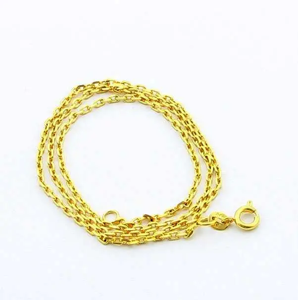 24K Gp Gold Plated Necklace Mens & Women Yellow Gold Golden Jewelry Necklace Yhdn 88 1